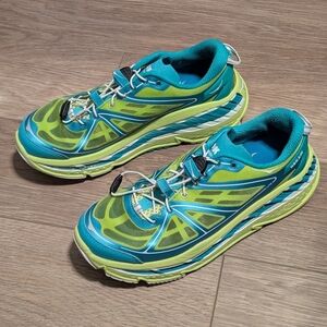 HOKA ONE ONE | Stinson Lite Running Shoes Max Cushion Green Teal Women’s US 10